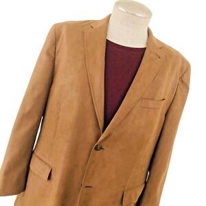 Daniel Hechter  Faux‎ Suede Blazer Sport Jacket Mens 46R Single Preppy Coat $350
